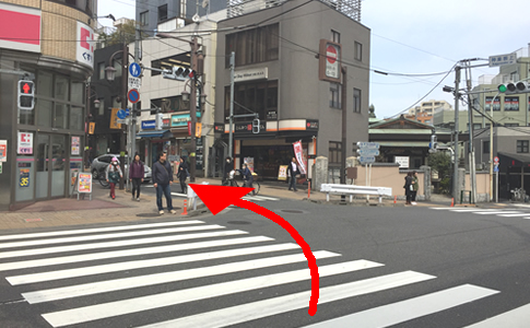 大江戸線牛込神楽坂駅から医院まで